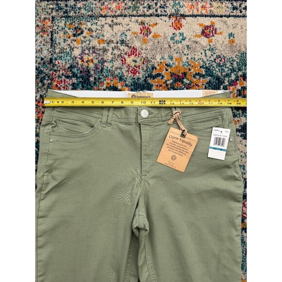 NWT Democracy Ab Technology Jeans High Rise Slim Straight Green Women's Size 16 - Picture 4 of 9